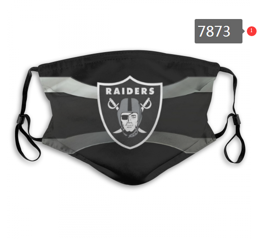 NFL 2020 Oakland Raiders #16 Dust mask with filter->nfl dust mask->Sports Accessory